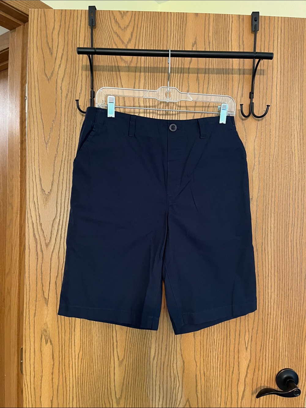 NWOT Lands’ End Kids’ Sz XXL (18-20) Pull-on Elastic Back on Waist Navy Shorts